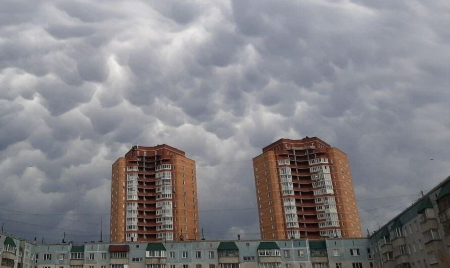 Тропические облака-мамматусы накрыли Новосибирск
