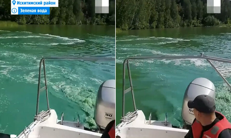 Вода изумрудного цвета в Берди встревожила местных жителей